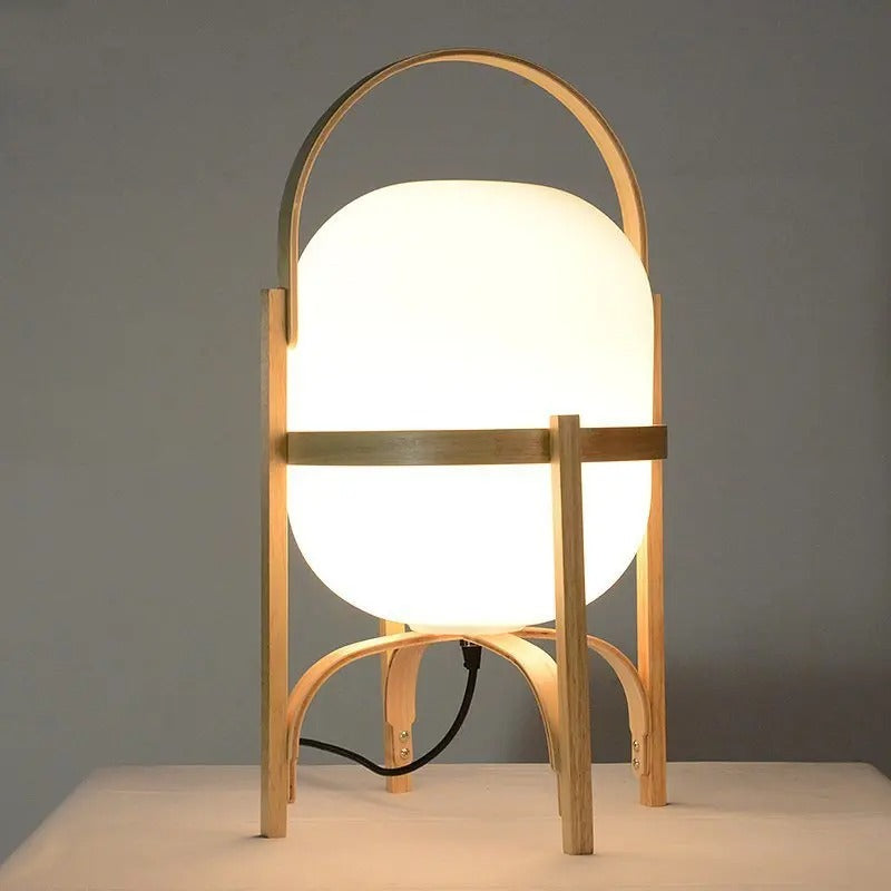 Lampe Pied en Bois