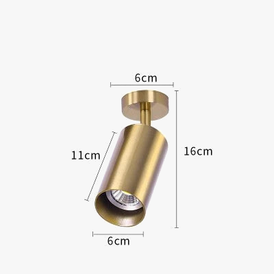 Spot Lampe plafond LED dorée Rosalie Cime - Une Touche Élégante dans le Décor