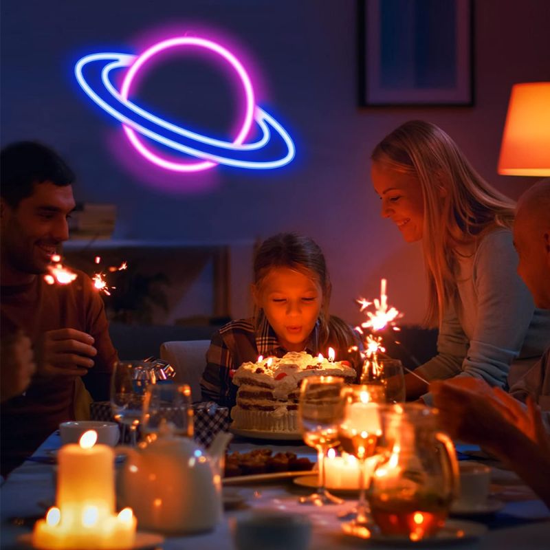 Lampe à poser — Néon Planète Lumineuse