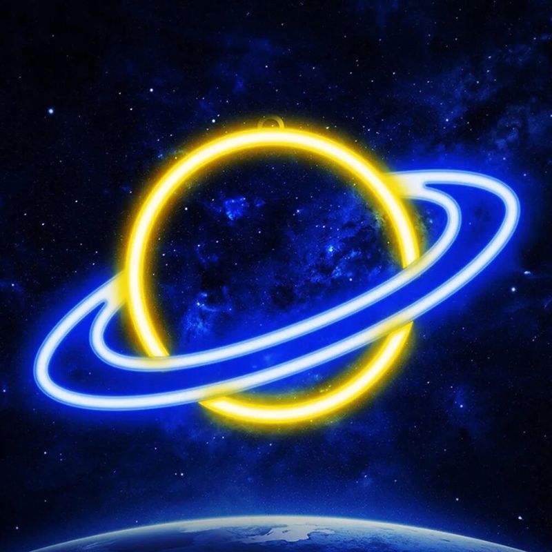 Lampe à poser — Néon Planète Lumineuse