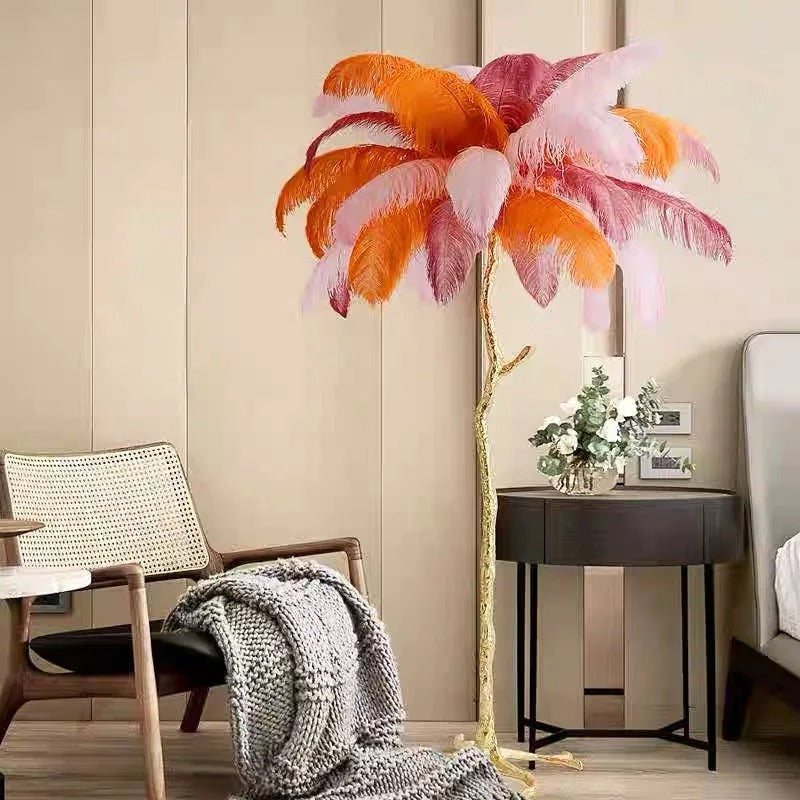 Lampe Plume d'Autruche