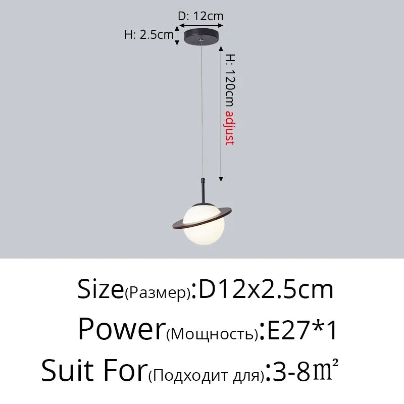 lampe à poser créative en bois et boule blanche décorative pour intérieur