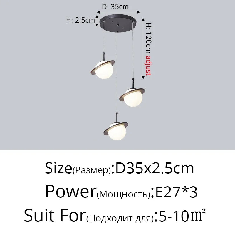 lampe à poser créative en bois et boule blanche décorative pour intérieur