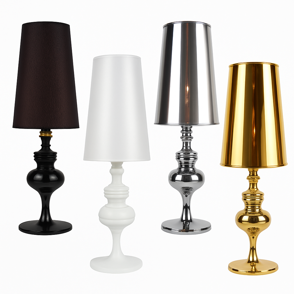 Lampe à poser design chromée moderne Living