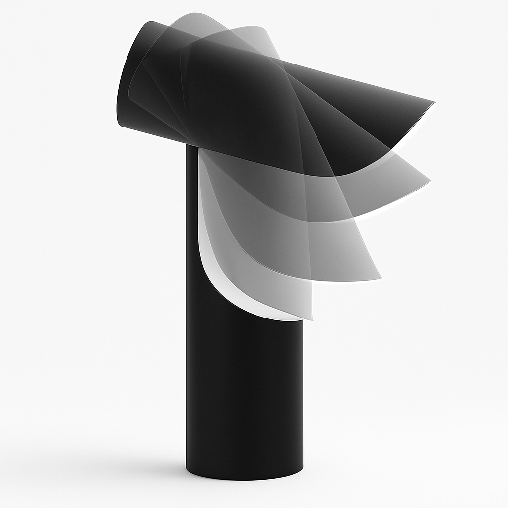 Lampe à poser design tube à LED