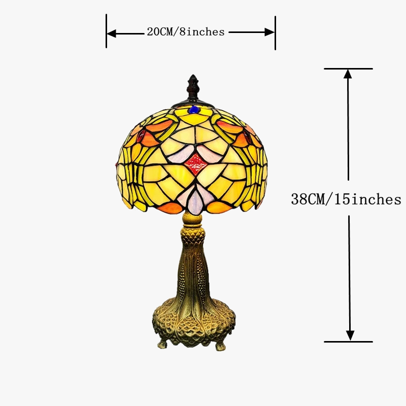 lampe à poser style tiffany design européen et américain