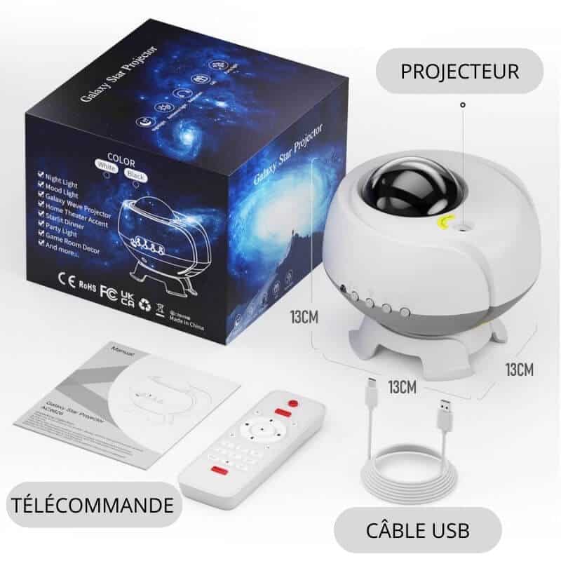 Lampe Projecteur Galaxie Nébuleuse Évrard Apostrophe - Un Accent Raffiné au Quotidien