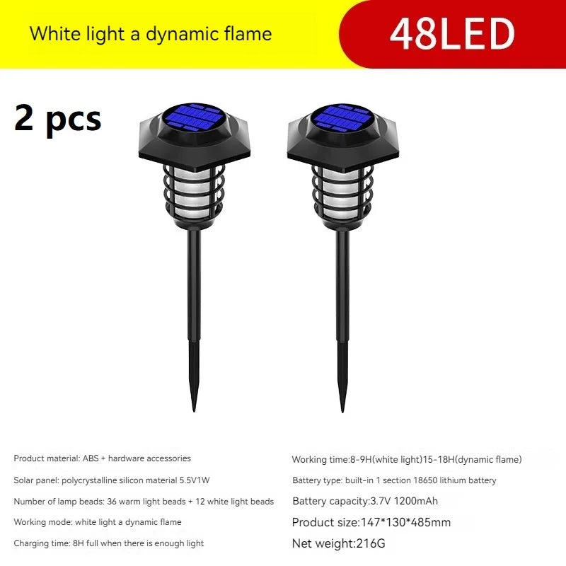 lampe solaire à led pour décoration extérieure de jardin