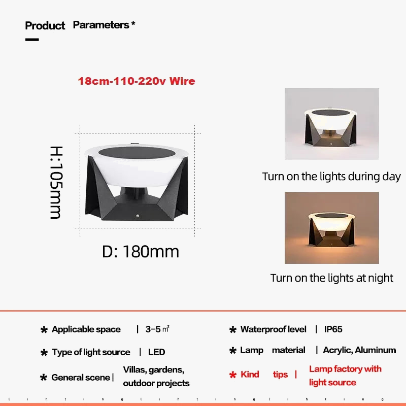 lampe solaire à led pour jardin et extérieur décoratif