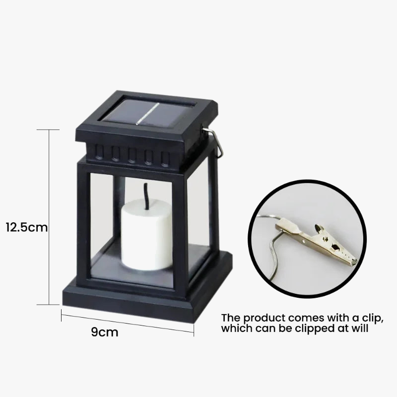 lampe solaire led étanche lanterne rétro pour jardin et cour