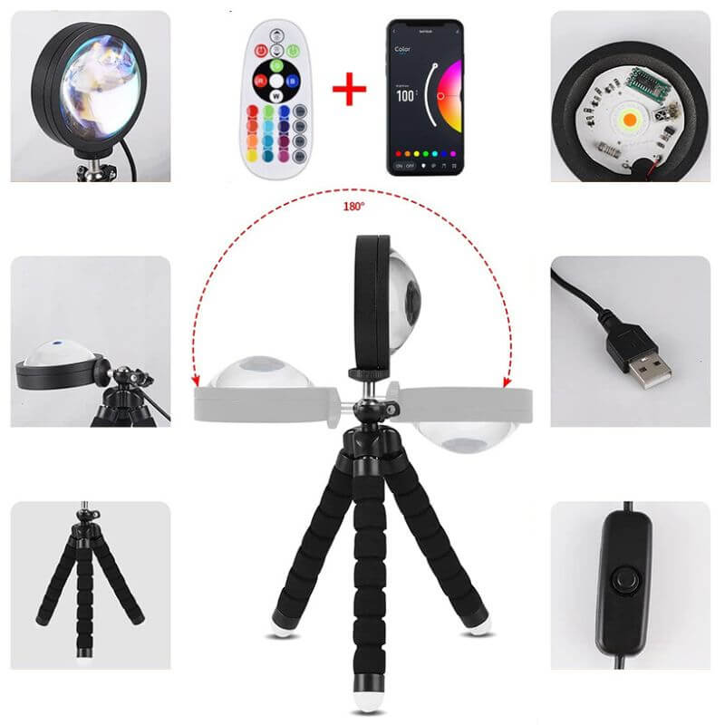 Lampe Projecteur Sunset Ysée Concerto en Verre - Reflets Subtils & Décor Raffiné