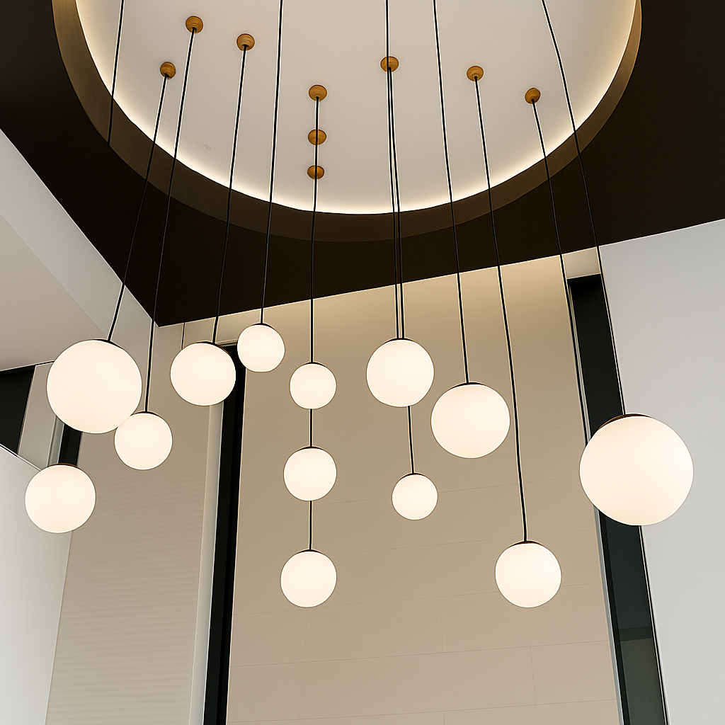 Suspension — Suspension Globe Verre Blanc