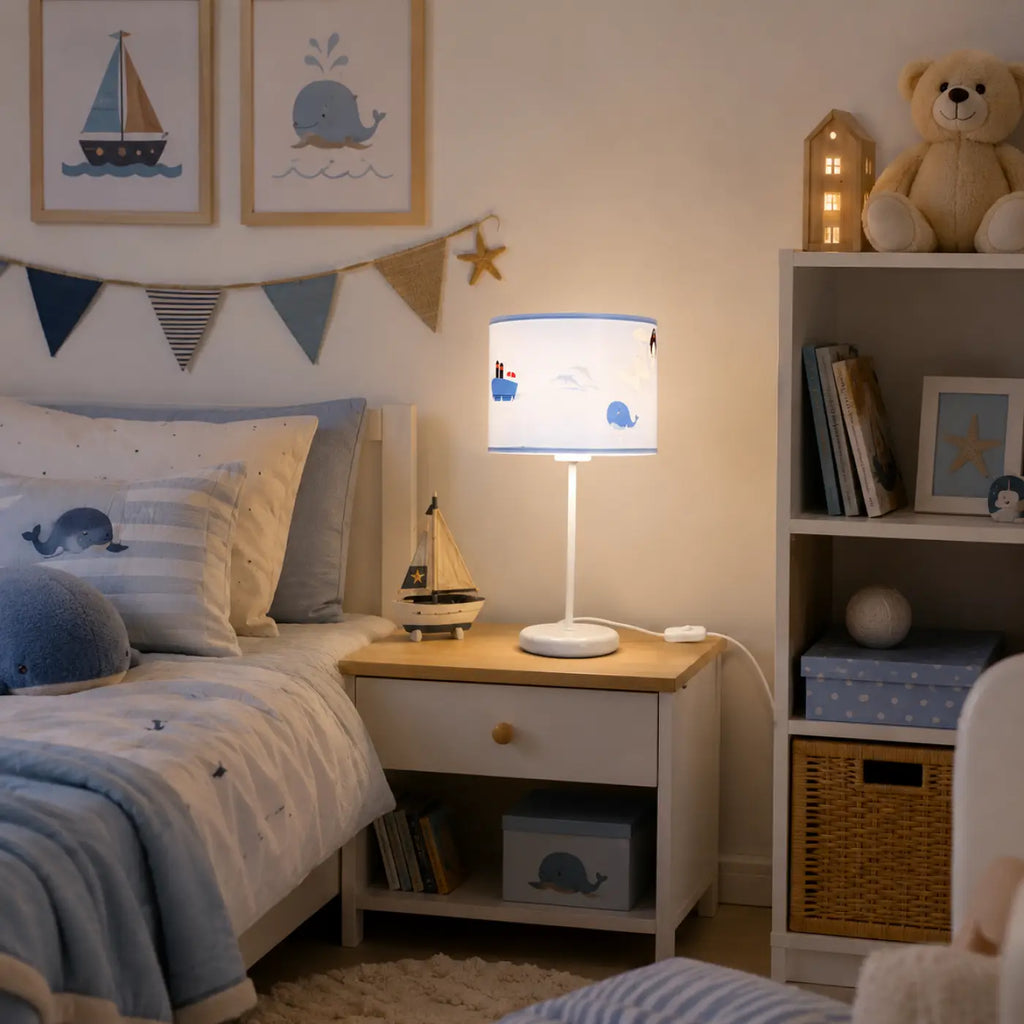 Lampe à poser Sweet dreams (bleu clair/blanc/ marron)