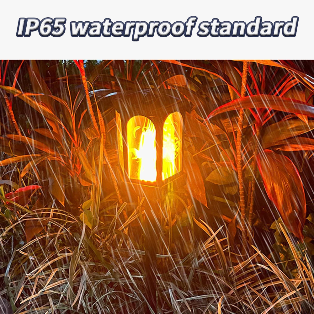 lampe torche solaire 96 led pour extérieur jardin et allée automatique