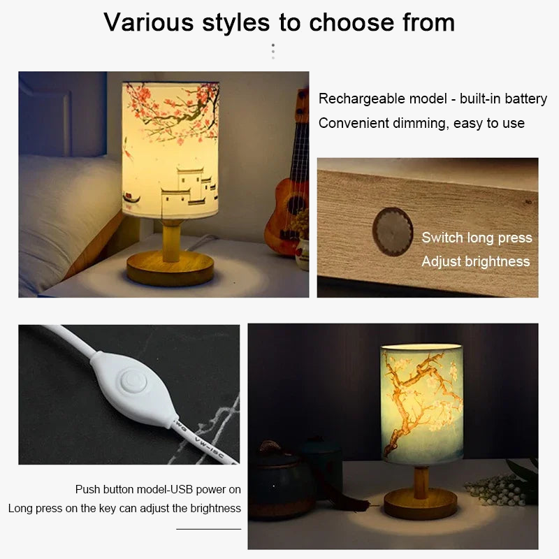 lampes décoratives carrées à led avec intensité variable et prise ue