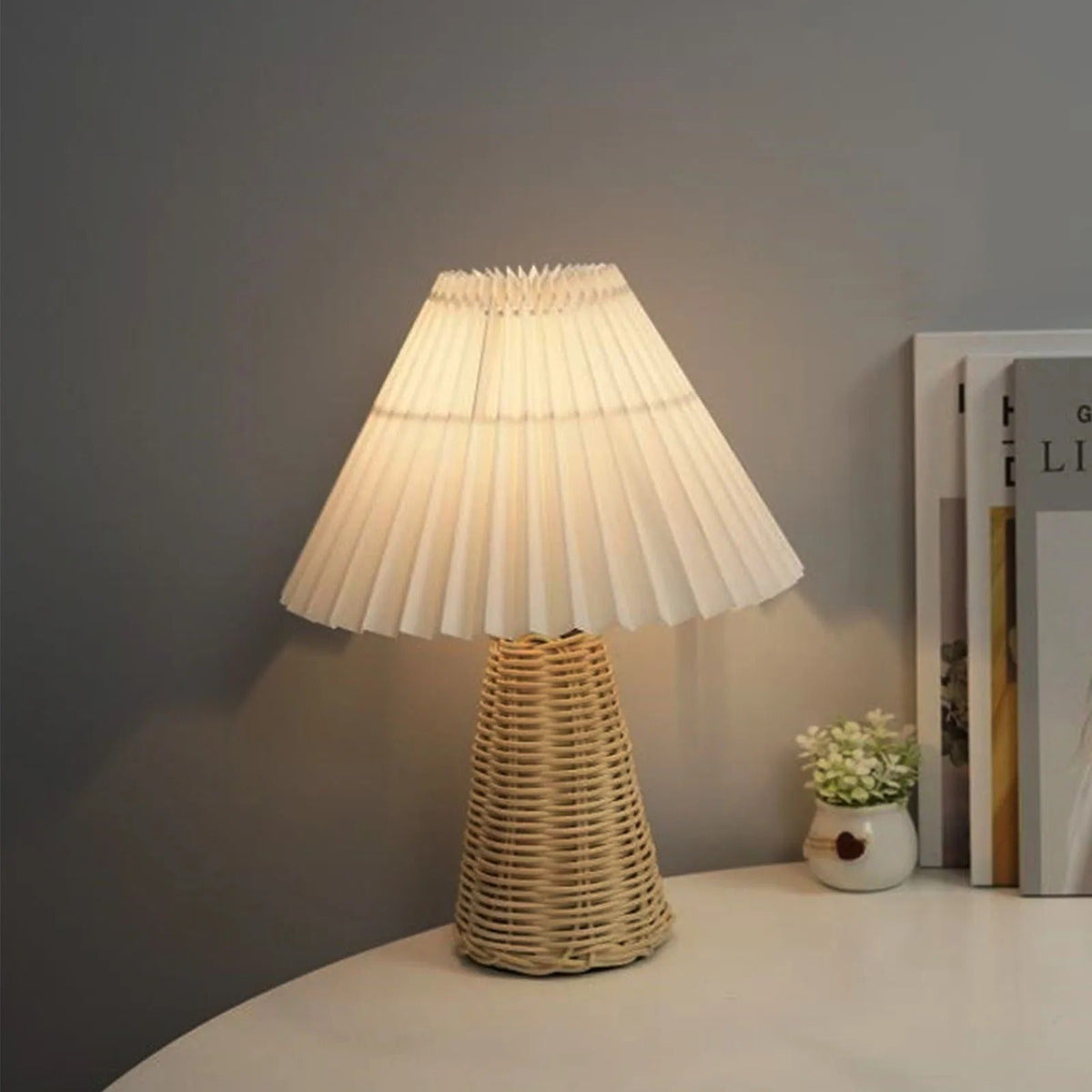 Lampe de Chevet Rotin