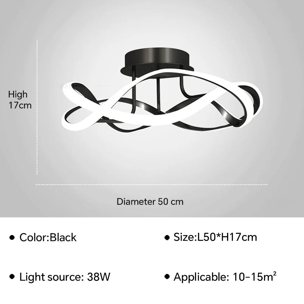 Plafonnier — LED modernes pour salon salle à manger couloir chambre cage à oiseaux intérieur décor à la maison