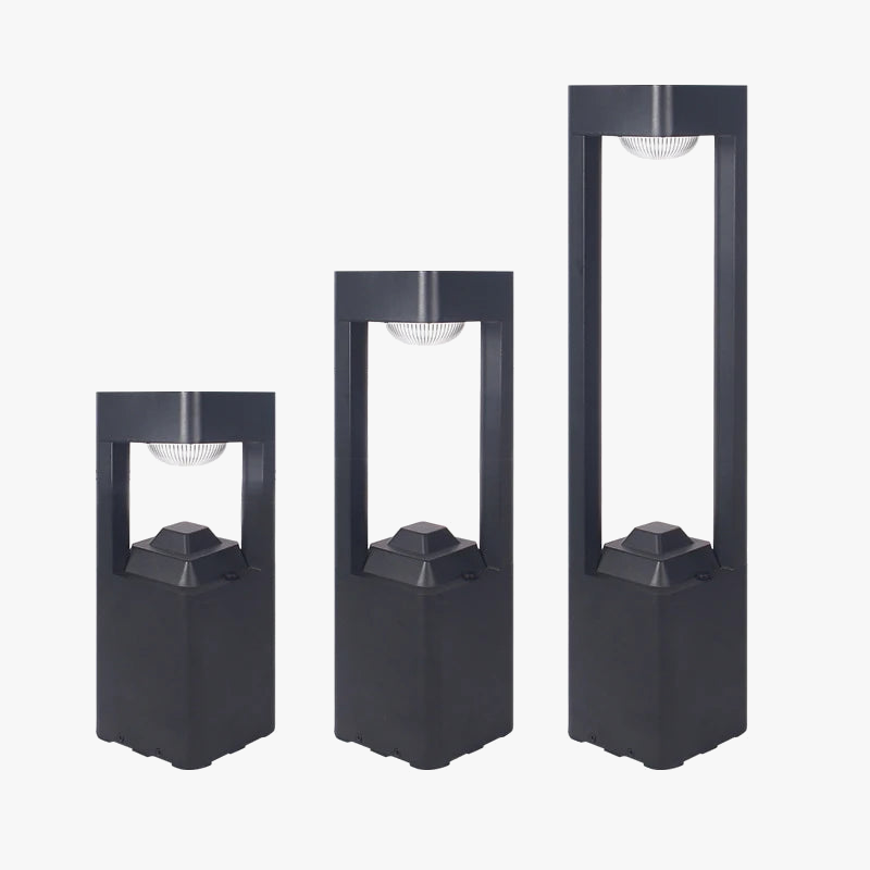 lampes solaires modernes en aluminium pour extérieur étanche éclairage jardin