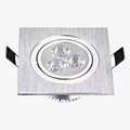 Spot LED carré vers le bas lumières 3W 5W 7W encastré Dimmable 110V 220V Spot intérieur plafond maison plafond décor Apolline Quintette - Lignes Graphiques & Décor Structuré