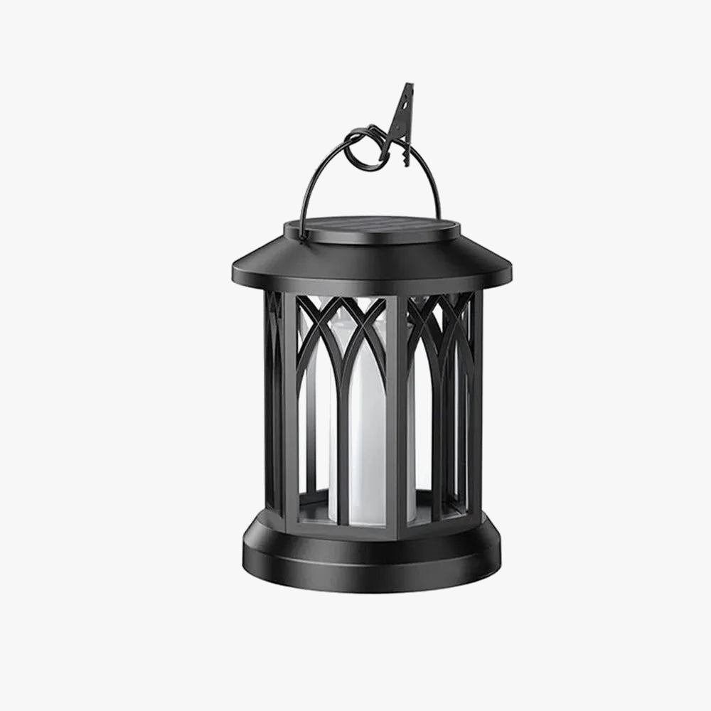 Lampe à poser — LED lampe flamme simulation énergie solaire pince murale extérieure étanche paysage noël jardin