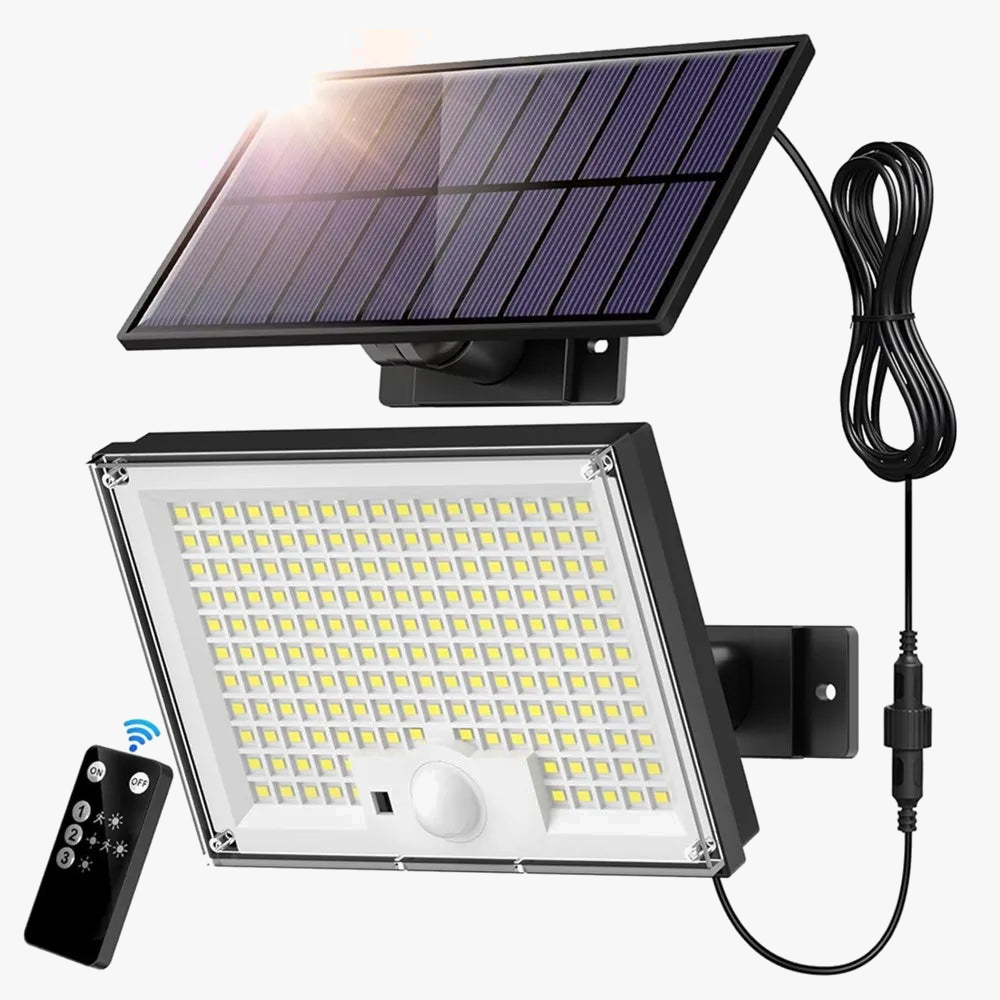 Luminaire — LED lumière solaire extérieure étanche avec capteur de mouvement 3 modes