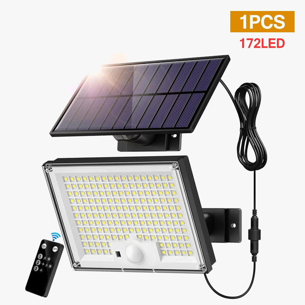 Luminaire — LED lumière solaire extérieure étanche avec capteur de mouvement 3 modes