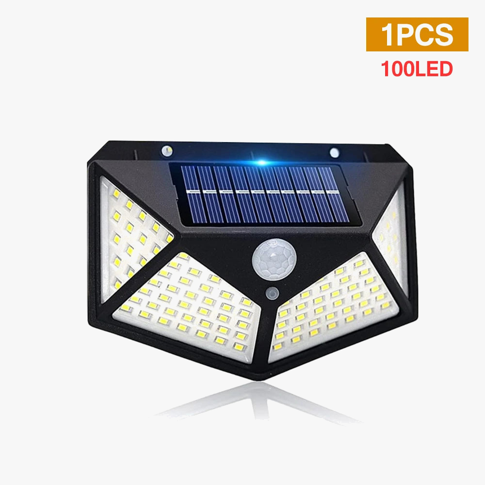Luminaire — LED lumière solaire extérieure étanche avec capteur de mouvement 3 modes