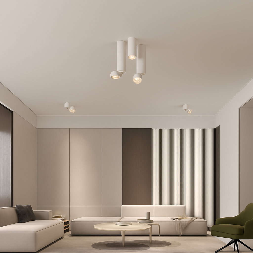 Projecteur led surface 355 degrés angle réglable cri 90 rotatif Delphine Escapade en Aluminium - Lignes Dessinées & Décor Raffiné