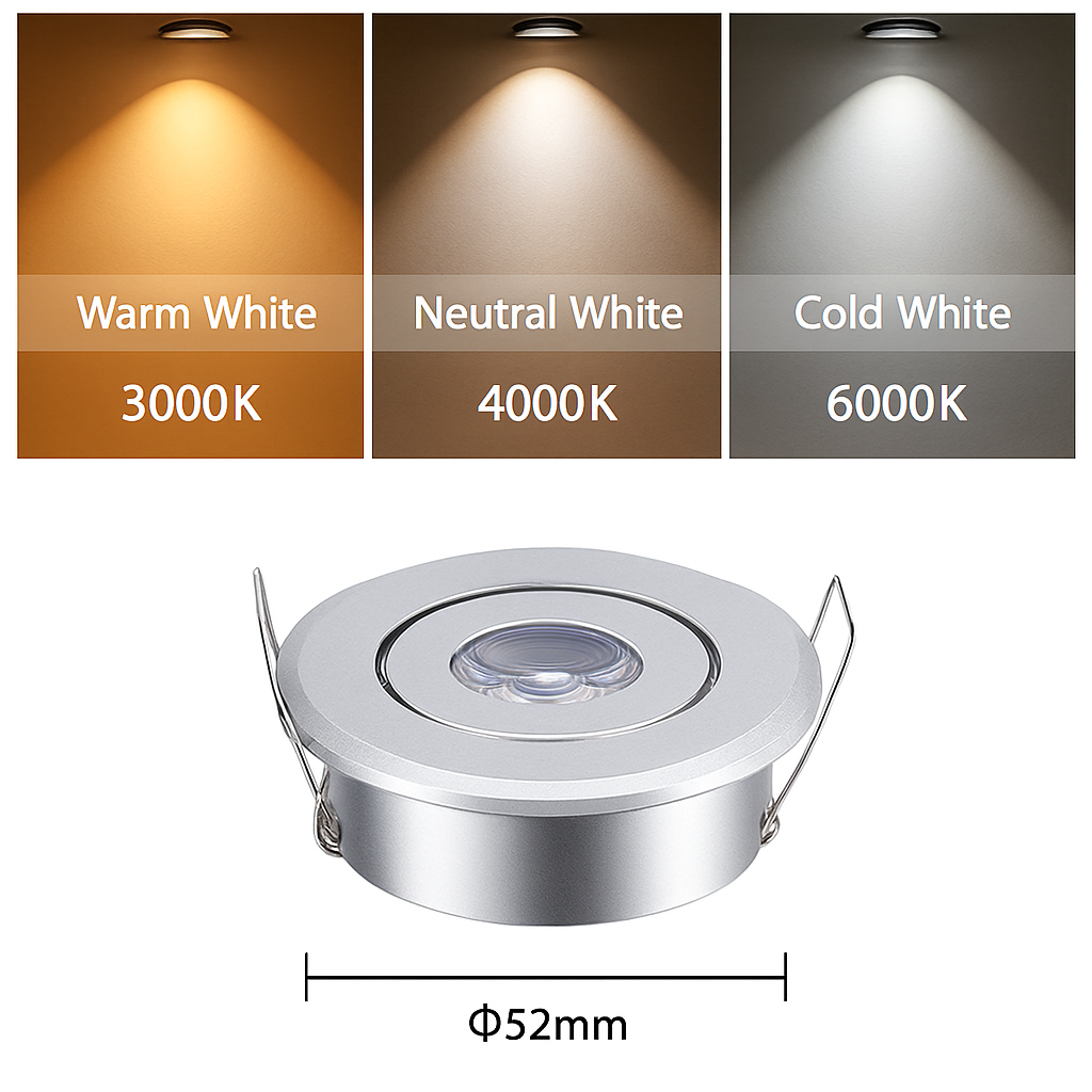 Spots lot de 10 mini led intégrés réglables Cléa Escapade en Aluminium - Caractère & Élégance dans le Décor