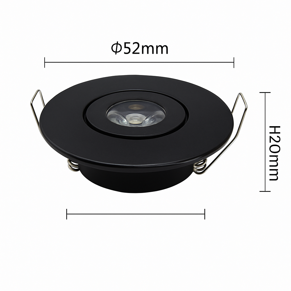 Spots lot de 10 mini led intégrés réglables Cléa Escapade en Aluminium - Caractère & Élégance dans le Décor
