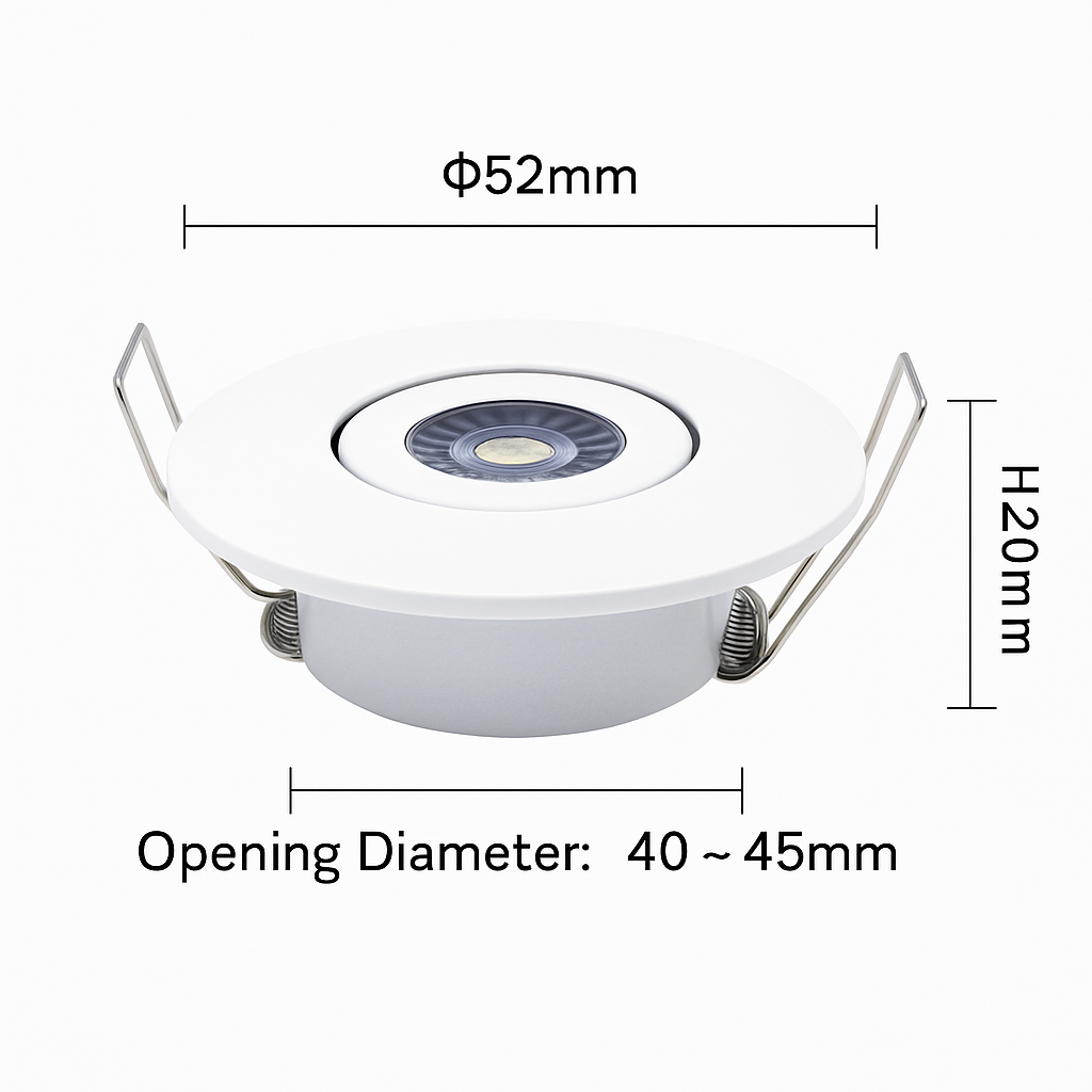 Spots lot de 10 mini led intégrés réglables Cléa Escapade en Aluminium - Caractère & Élégance dans le Décor