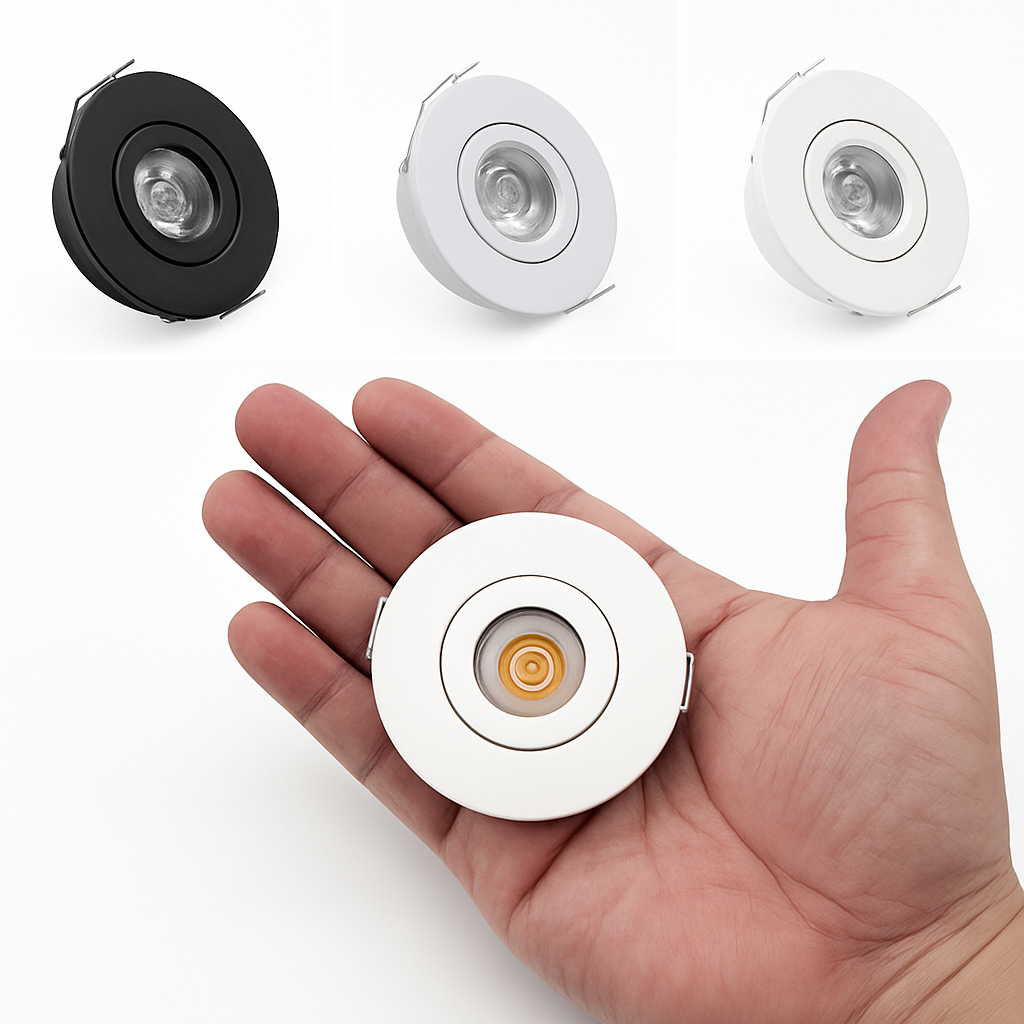 Spots lot de 10 mini led intégrés réglables Cléa Escapade en Aluminium - Caractère & Élégance dans le Décor
