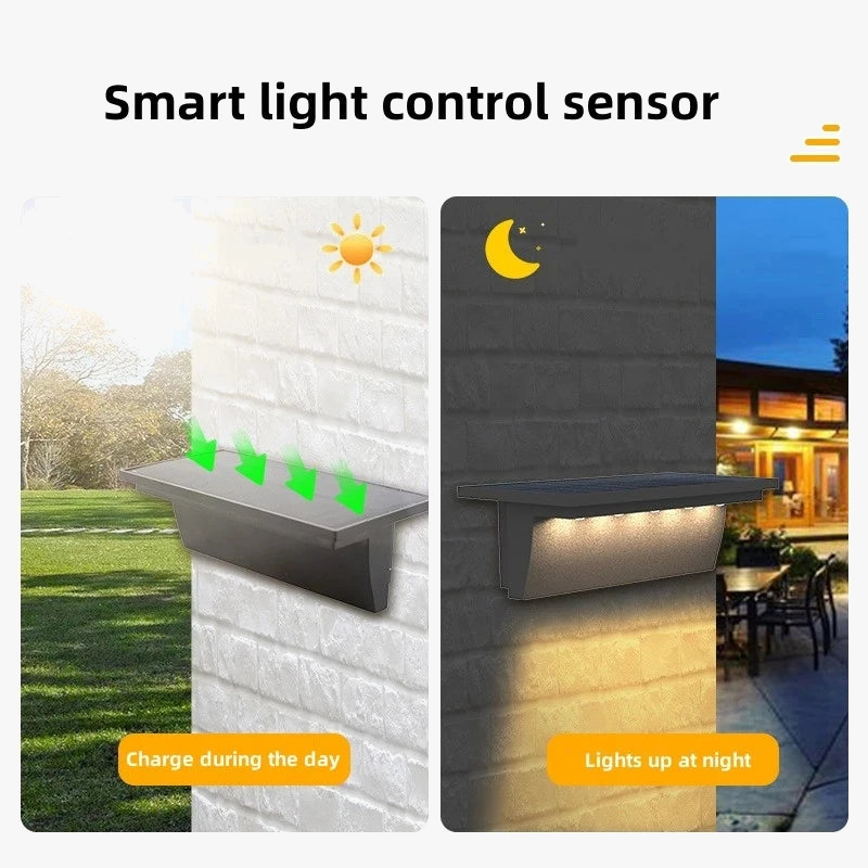 lot de 2 lampes solaires d extérieur avec capteur intelligent pour extérieur