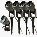 lot de 4 lampes de jardin à led pour éclairage extérieur