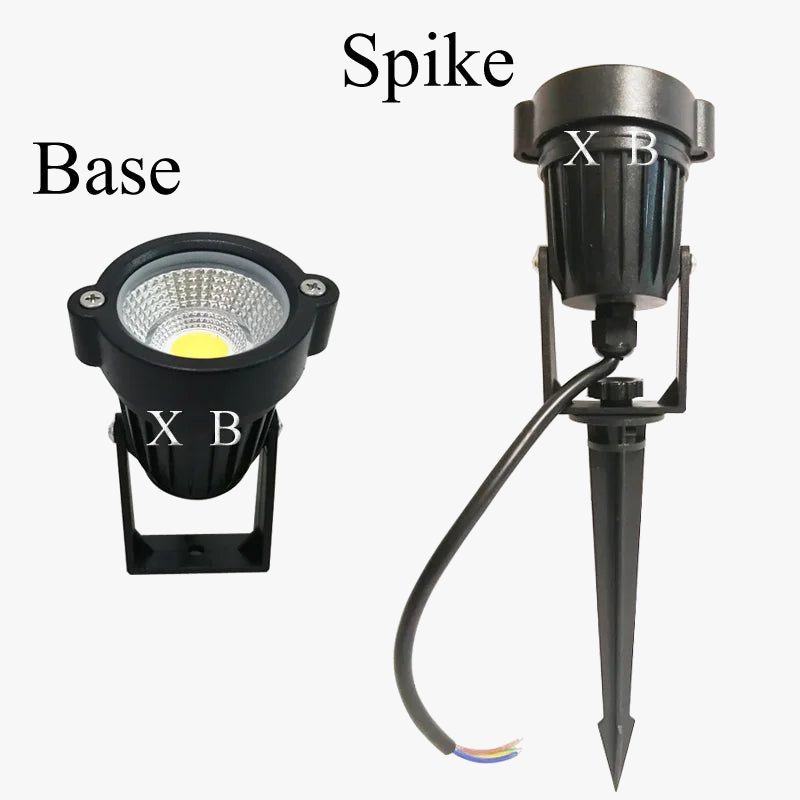 lot de 4 lampes de jardin à led pour extérieur étanches et modernes