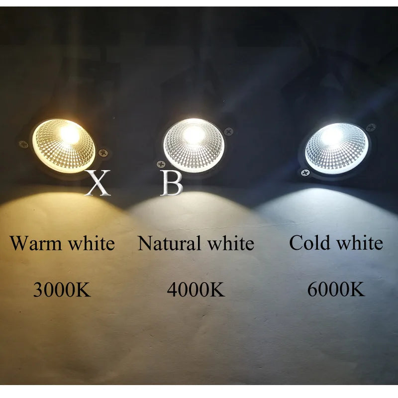 lot de 4 lampes de jardin à led pour extérieur étanches et modernes