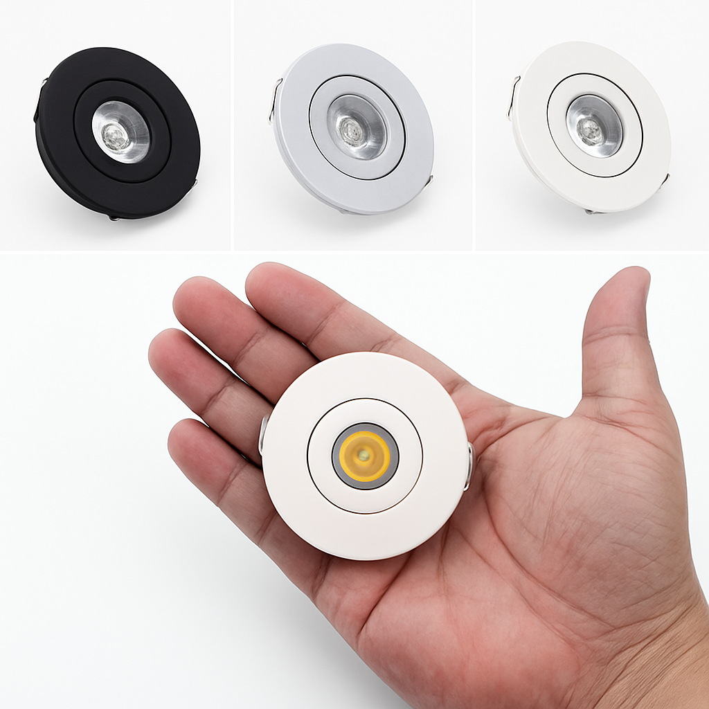 Spots lot de 6 mini led dimmables encastrés en aluminium Raphaël Rondeau - Caractère & Élégance dans le Décor