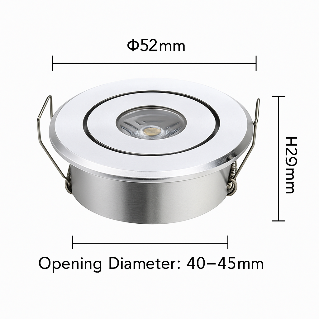 Spots lot de 6 mini led dimmables encastrés en aluminium Raphaël Rondeau - Caractère & Élégance dans le Décor