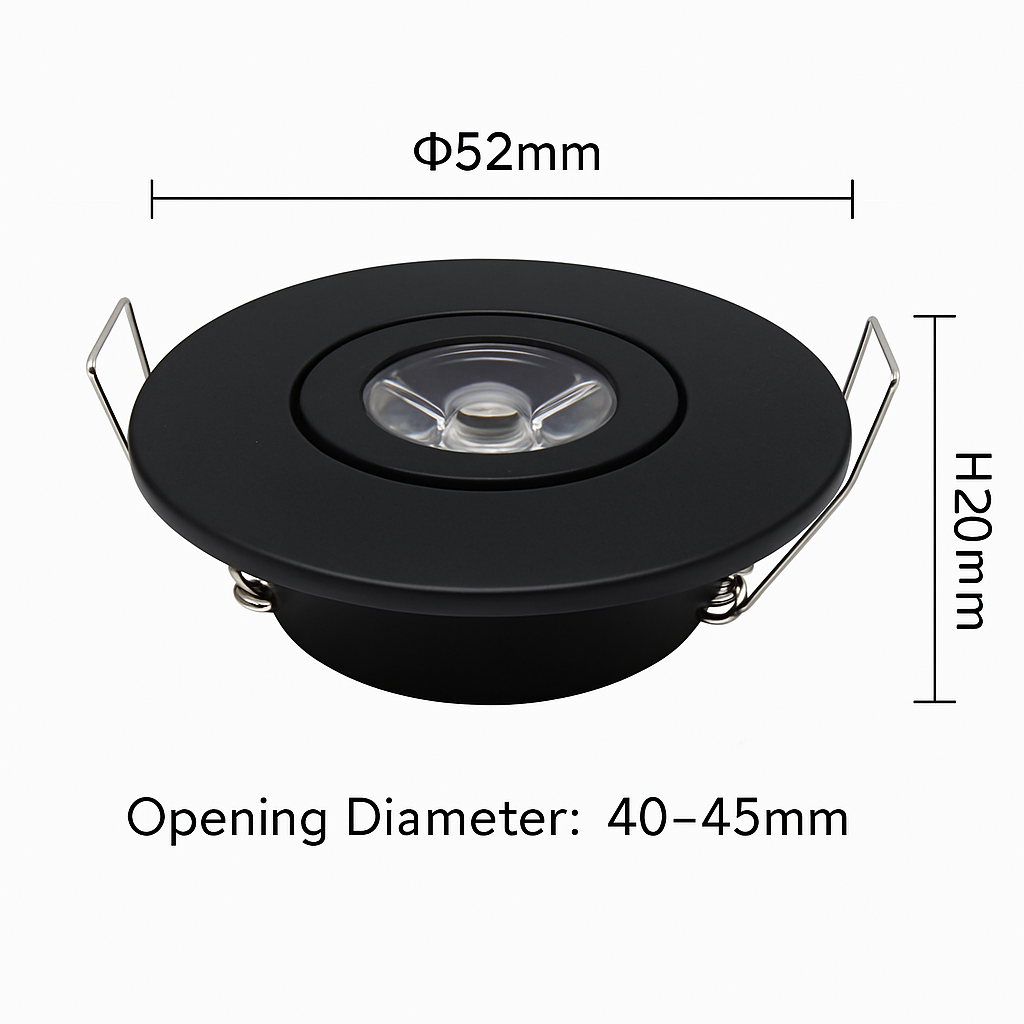 Spots lot de 6 mini led dimmables encastrés en aluminium Raphaël Rondeau - Caractère & Élégance dans le Décor