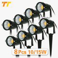 lot de 8 lampes led pour extérieur résistantes à l'eau