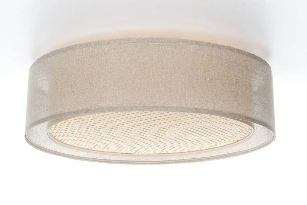 Luminaire Plafonnier | PURO RATTAN (Beige/Crème)
