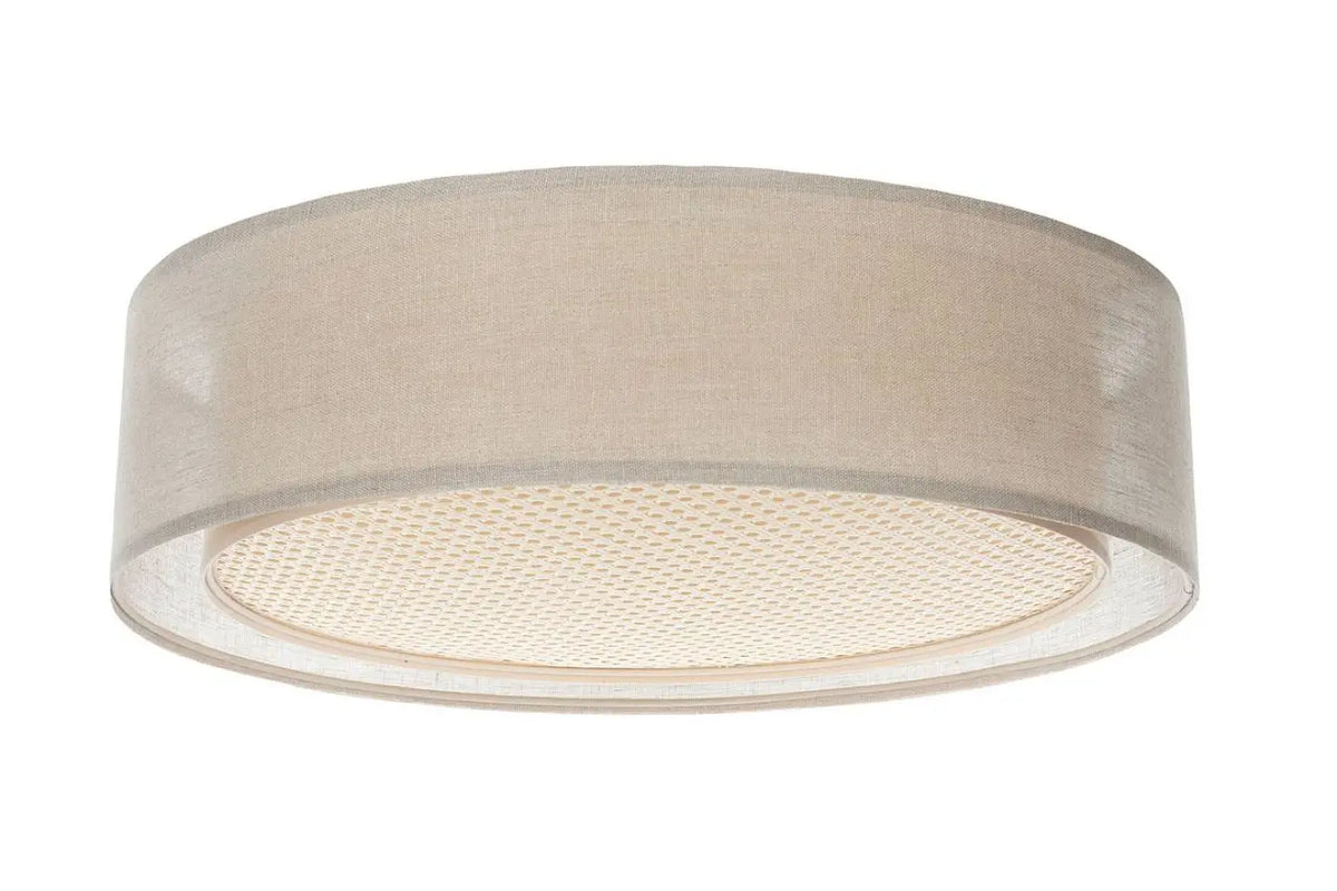 Luminaire Plafonnier | PURO RATTAN (Beige/Crème)