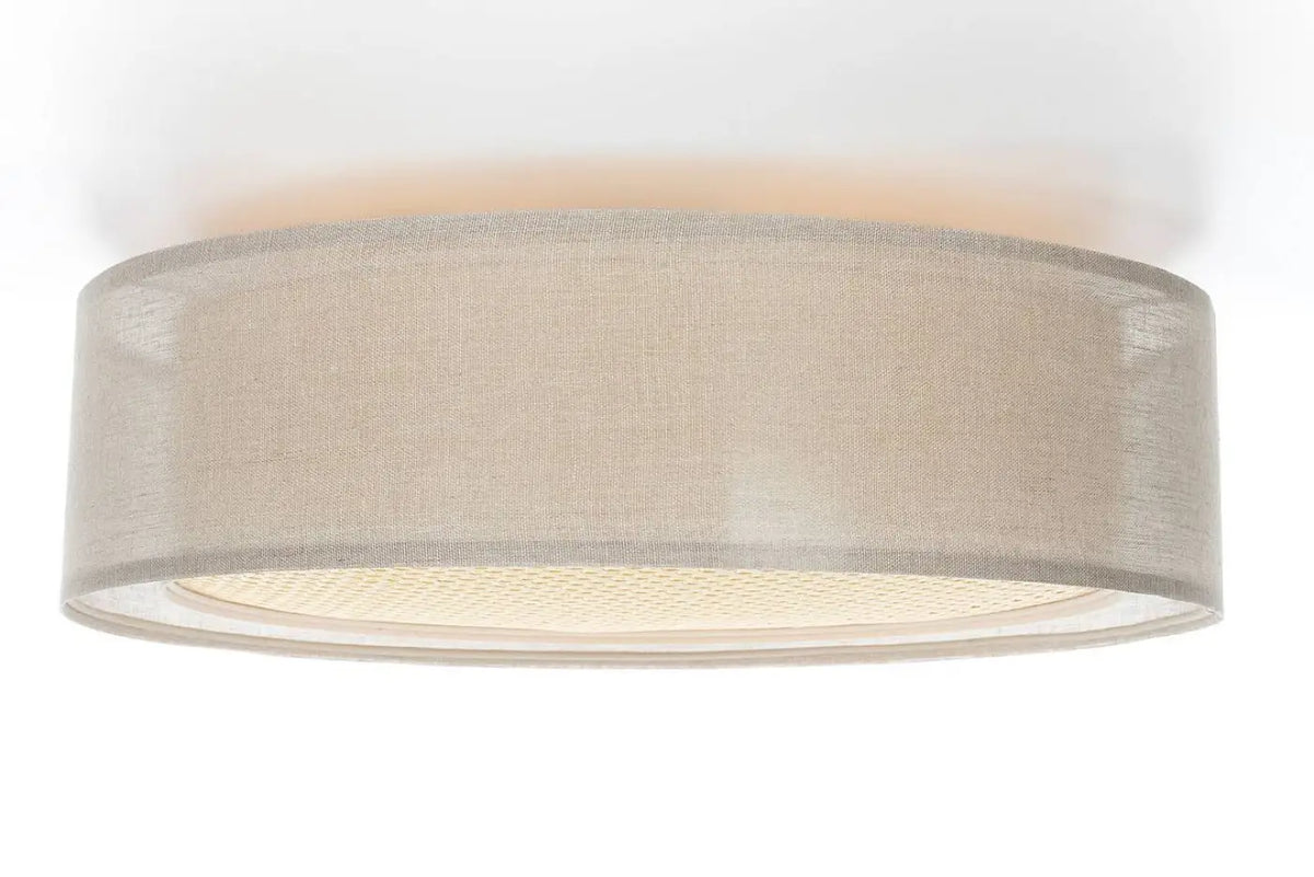 Luminaire Plafonnier | PURO RATTAN (Beige/Crème)