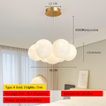 Lustre — Lune Lustre Lampes Bulle Lustre Lumière pour Salon Chambre D'enfant Chambre Lampes Suspendues Or Noir G9 Ampoule AC220V