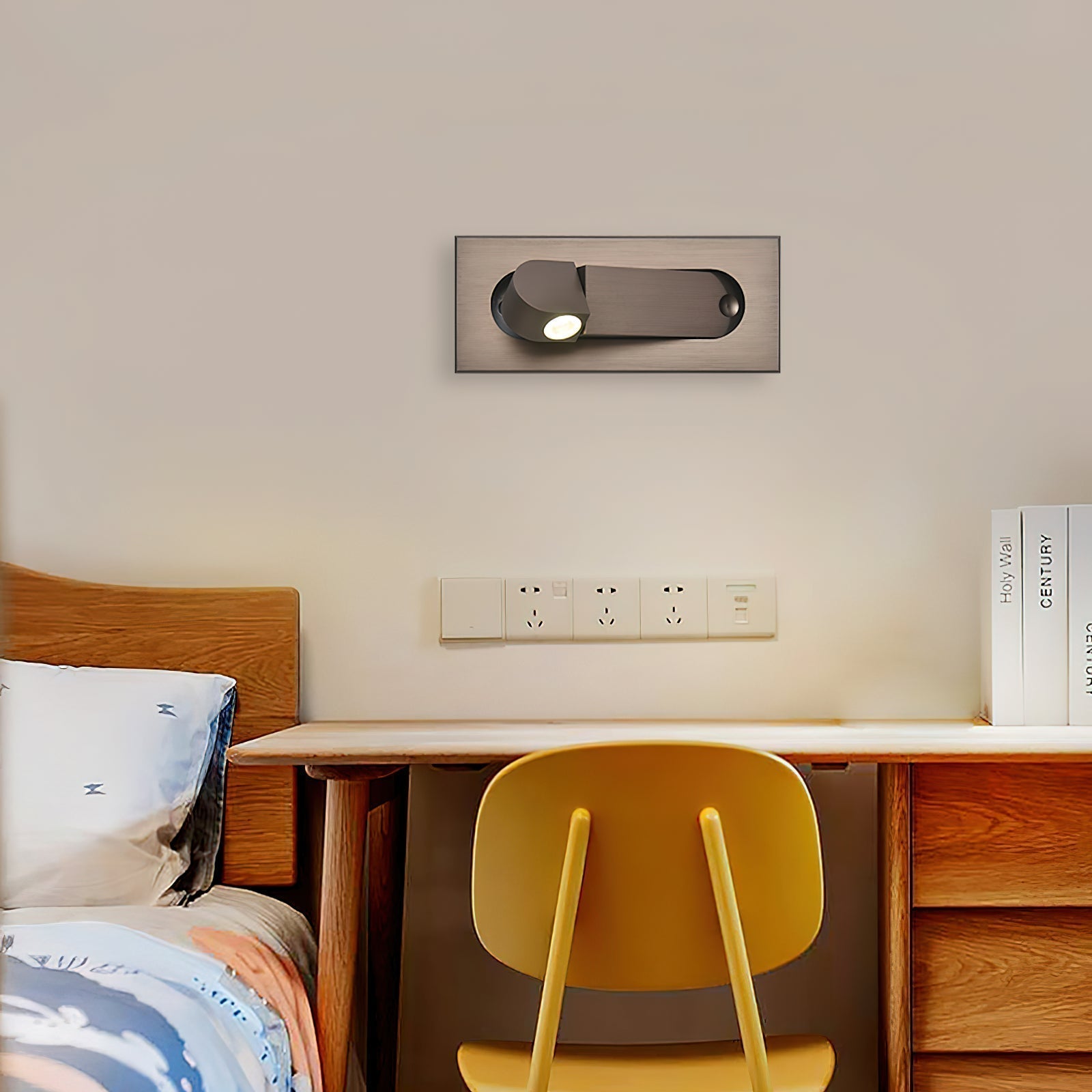 Lustra Lampe De Lecture Moderne LED Ajustable Pour Chevet - 4