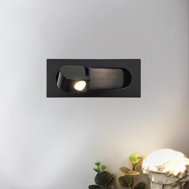 Lustra Lampe De Lecture Moderne LED Ajustable Pour Chevet - Noir Mat - Lumière chaude