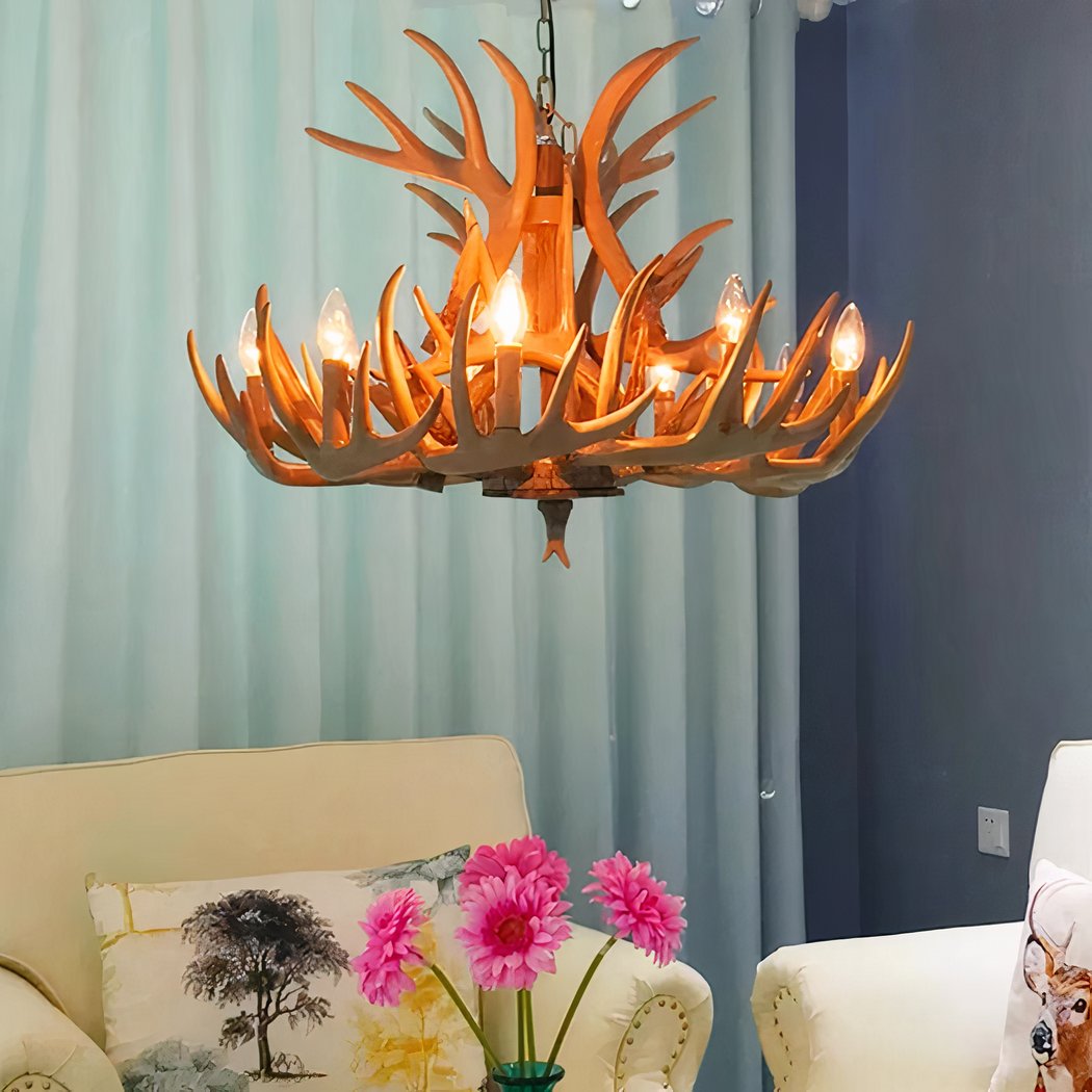 Suspension — Baroque suspension en forme de bois de cerf