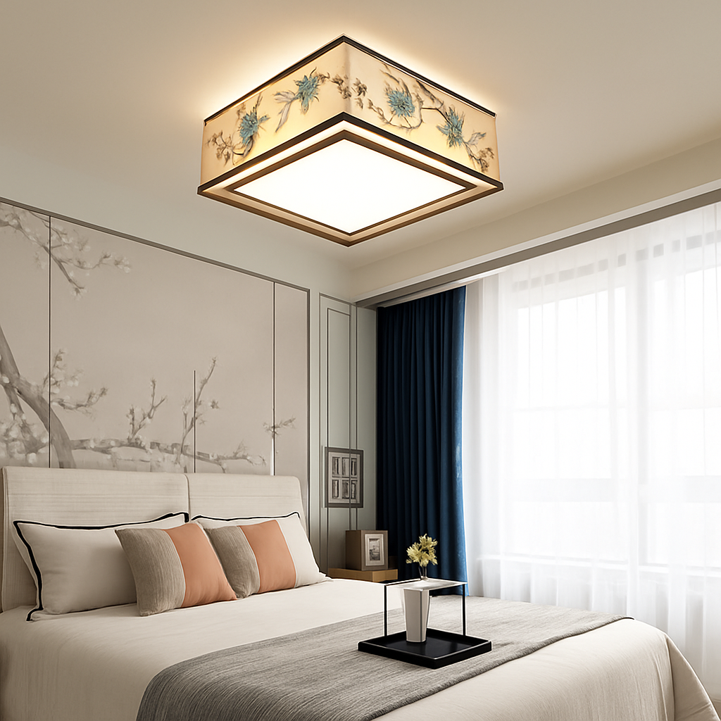 Plafonnier — Chinois plafonnier chambre ronde Chinoiserie Luminaire Suspendu rétro maison salon étude Luminaire éclairage