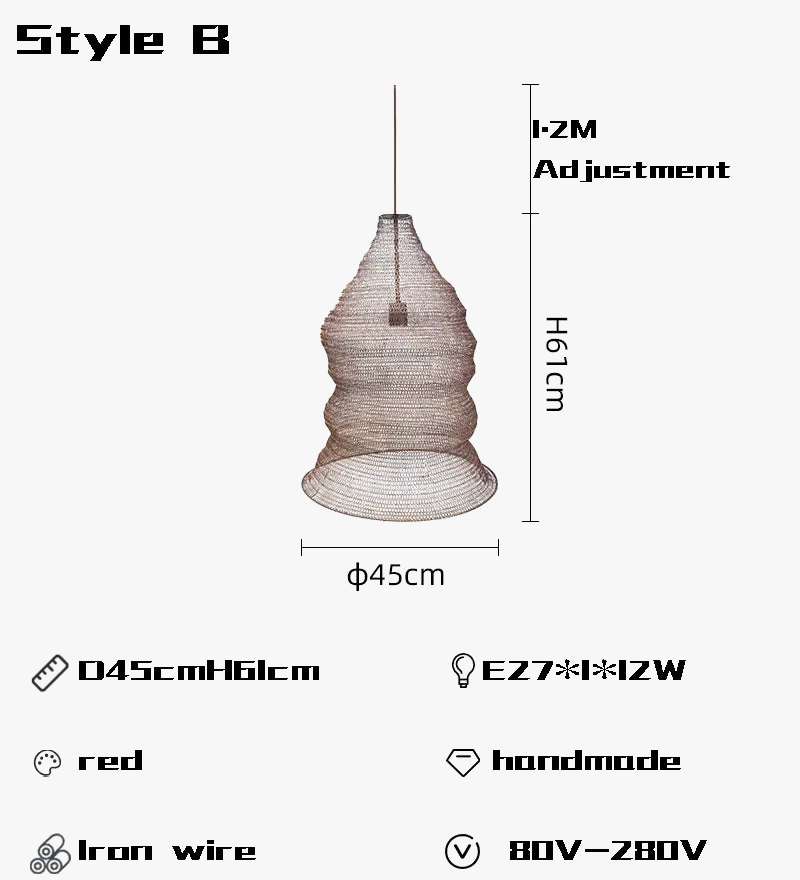 Lustre — Créatif suspendu pour restaurant bar et hôtel