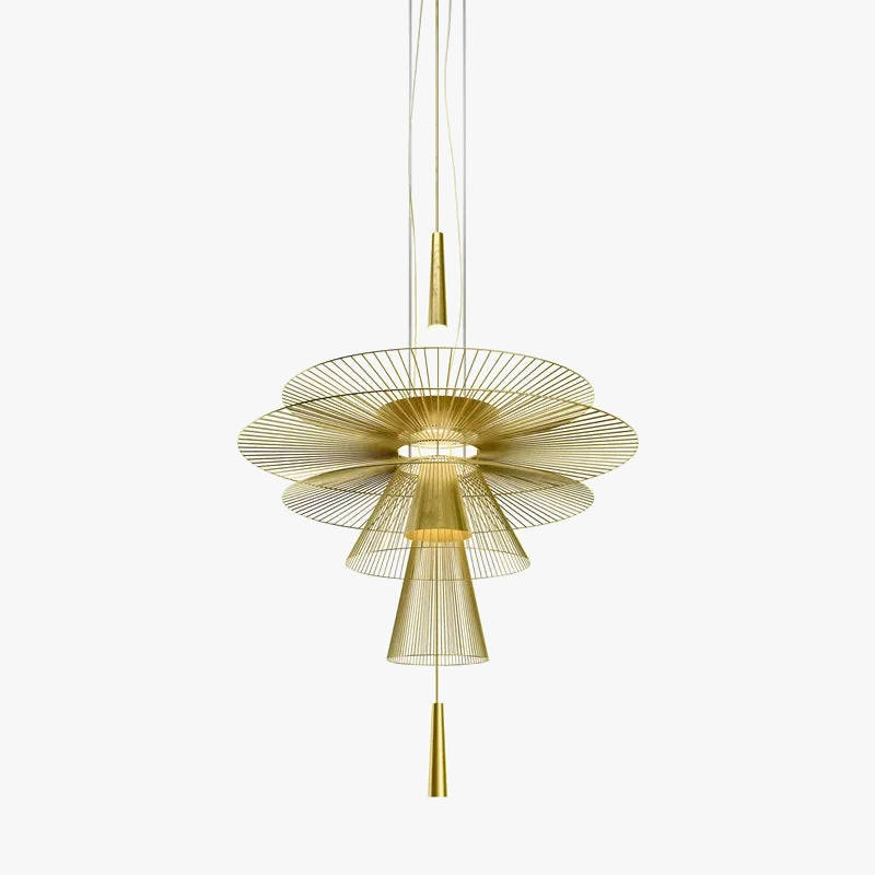 Lustre — De luxe sandyha LED en métal lampe suspendue décorative